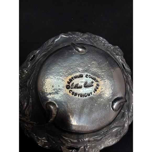 1998 Arthur Court Leopard Cheetah Wine Bottle Coaster Aluminum - Picture 3 of 3